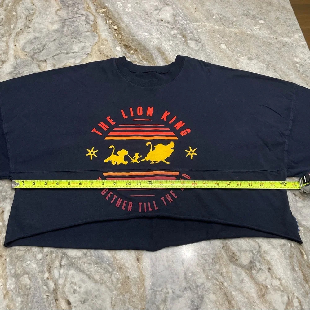 Disney Spirit Jersey The Lion King Hakuna Matata Crop Long Sleeve Top Women L - Picture 7 of 12
